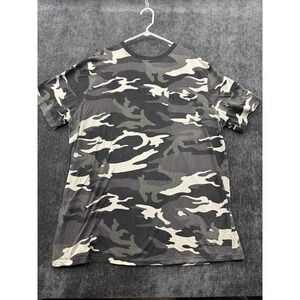 King Size T Shirt Mens 3XL Multicolor Camouflage Mountain Hiking Travel Crewneck
